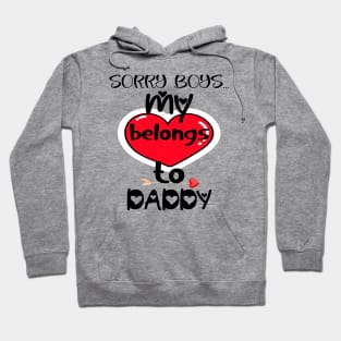 Funny Girls Valentine Quote Cool Daddy Girls Valentines Day Hoodie